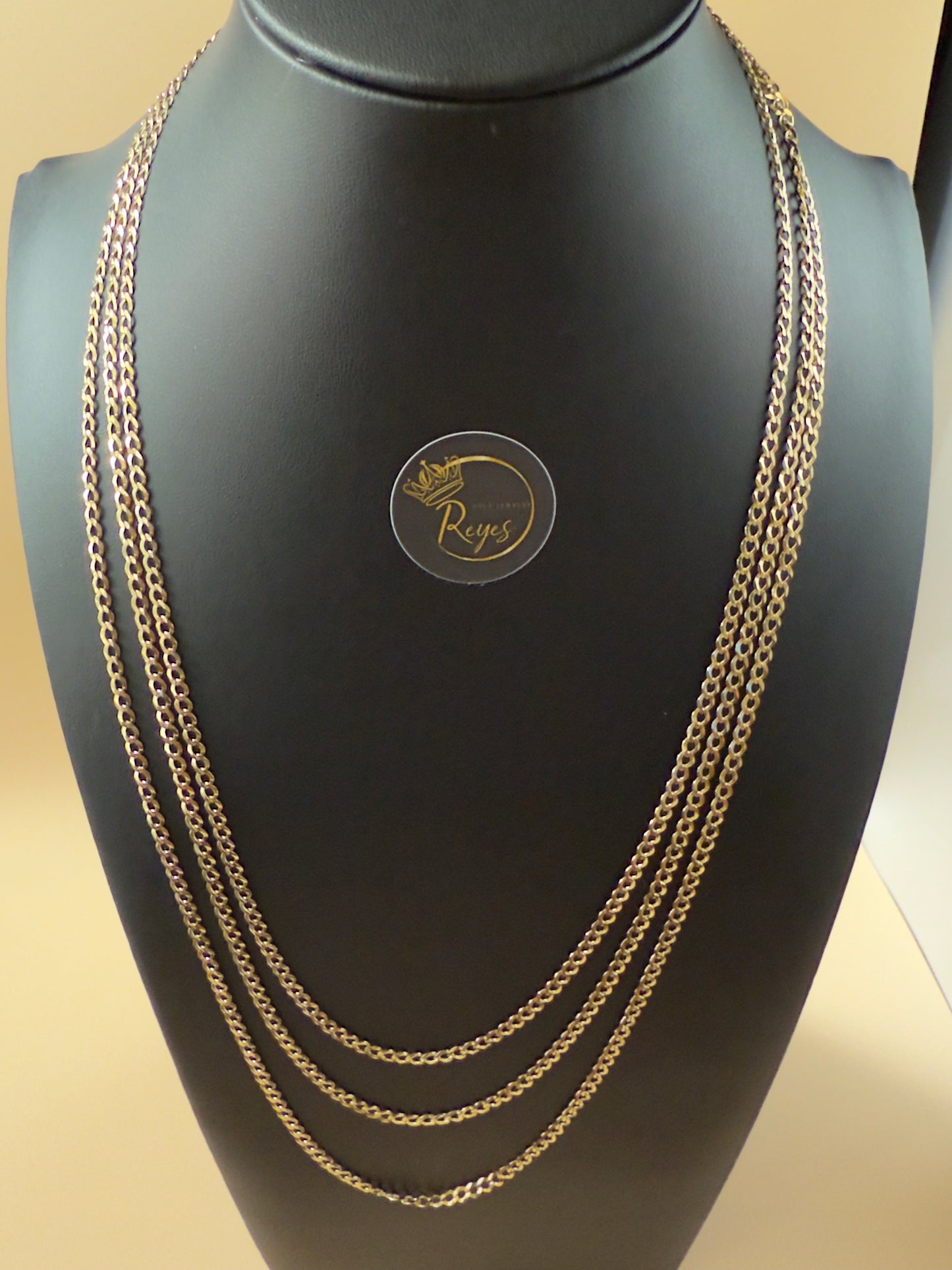 14K Solid Curb Italian Gold
