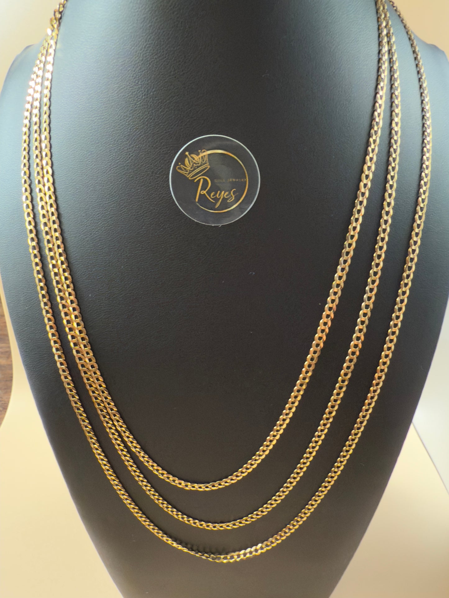 10K Italian Gold Solid Curb