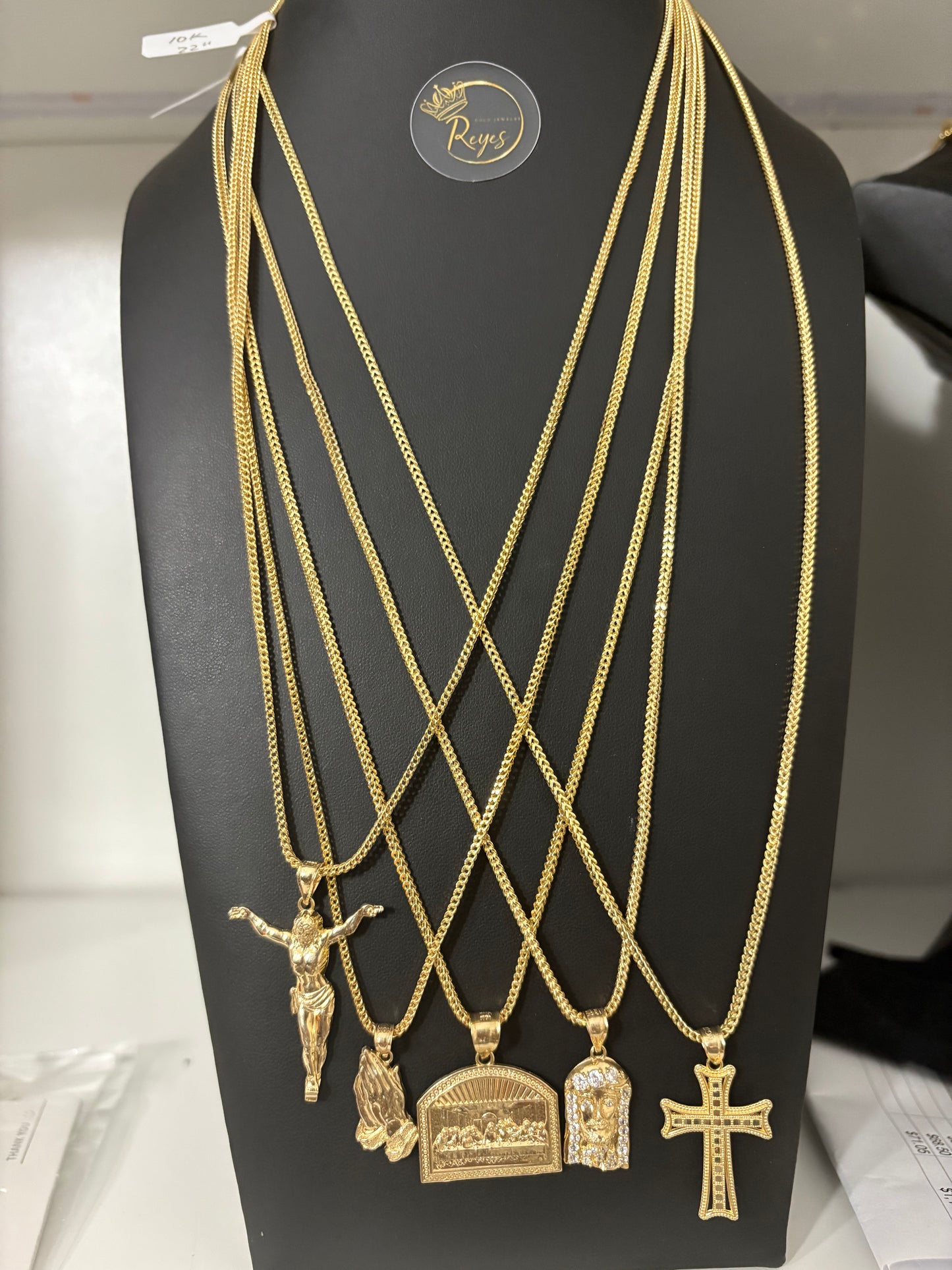 Five chains w/ pendants