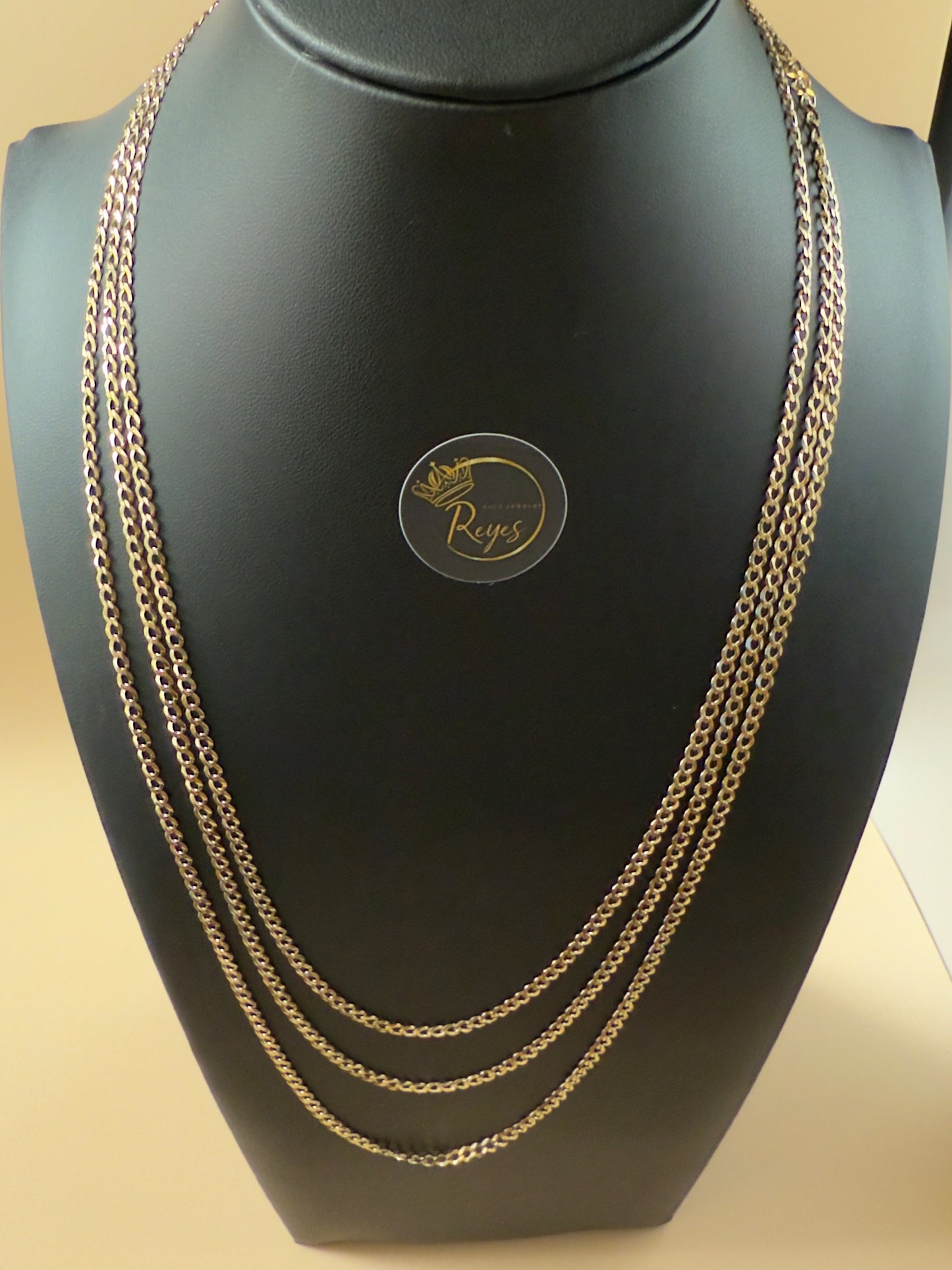 14K Solid Curb Italian Gold