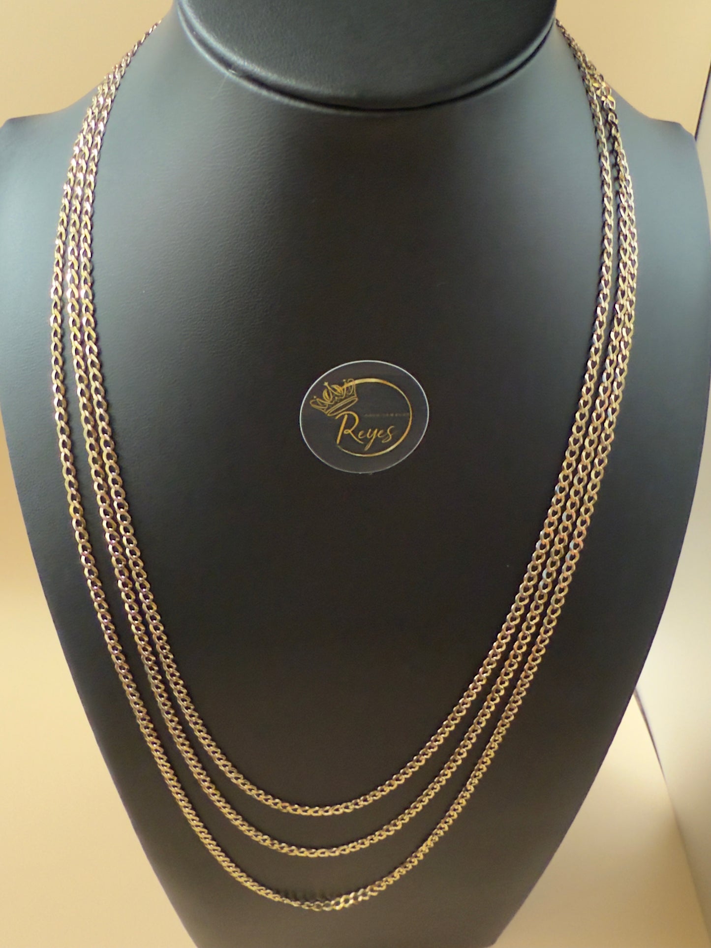 14K Solid Curb Italian Gold