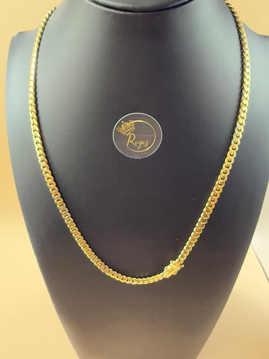 Cuban Link solid 10K Italian Gold 22" 5mm