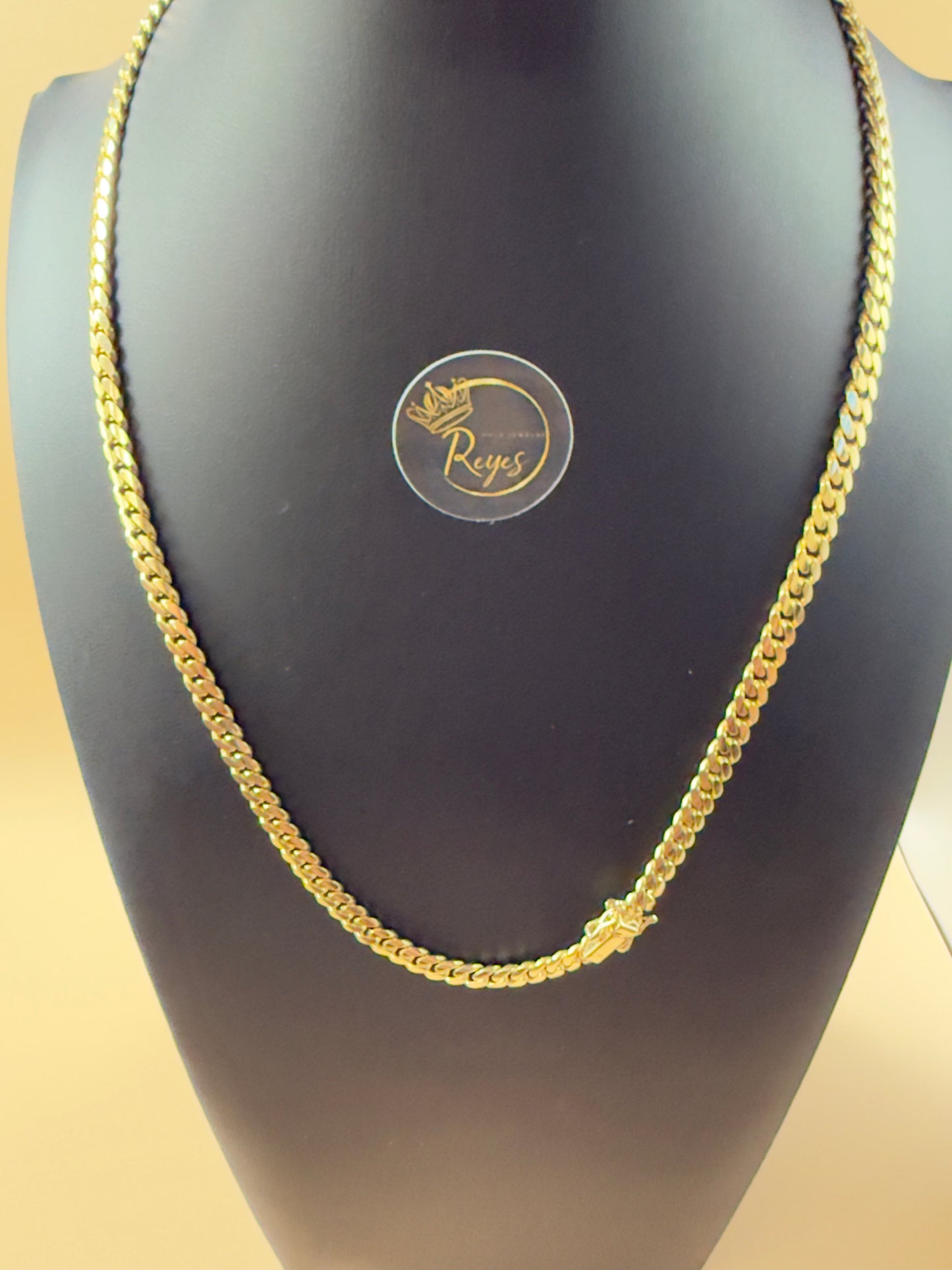 Cuban Link solid 10K Italian Gold 22" 5mm