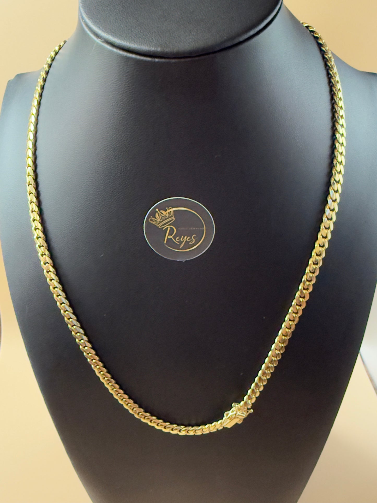 Cuban Link solid 10K Italian Gold 22" 5mm