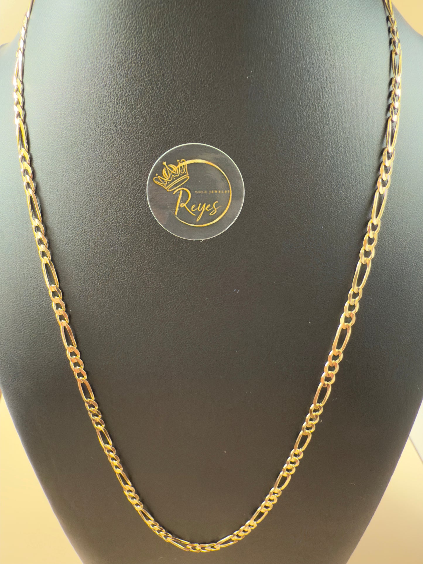 14K Solid Figaro 22"  4mm