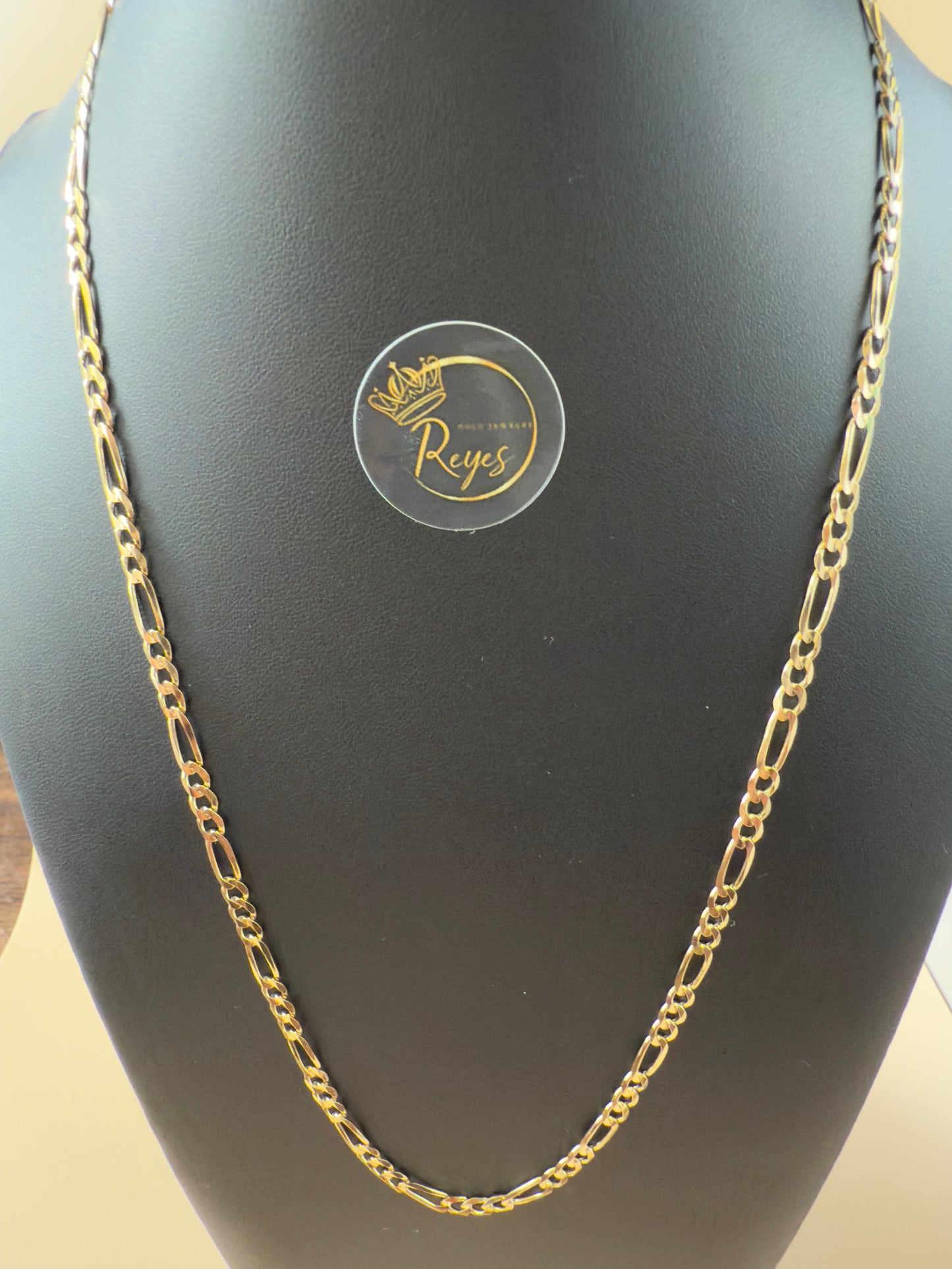 14K Solid Figaro 22"  4mm