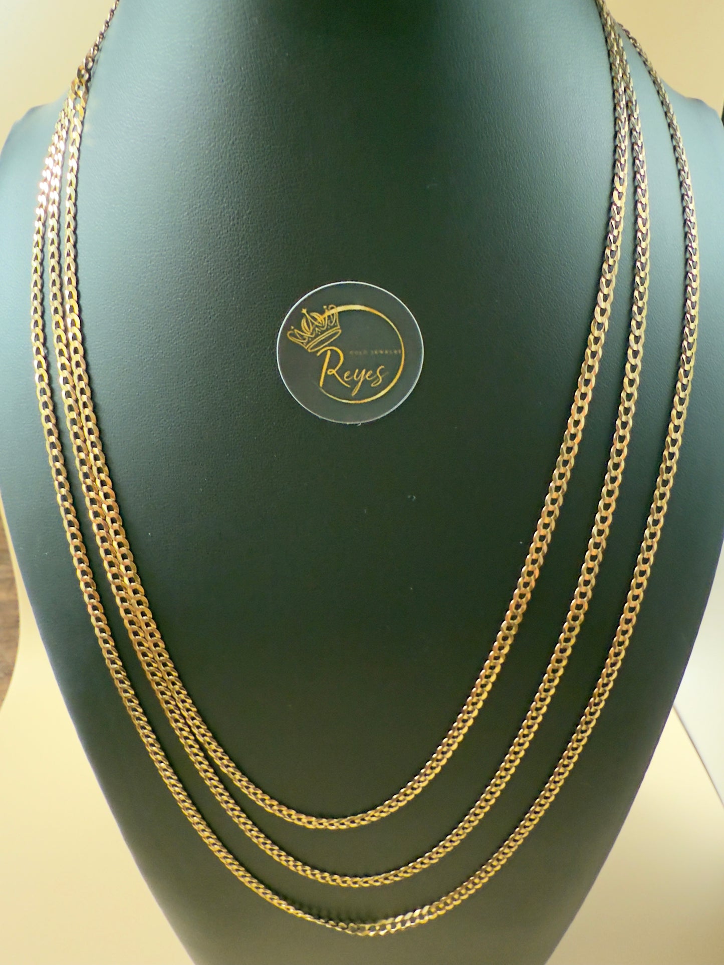 10K Italian Gold Solid Curb