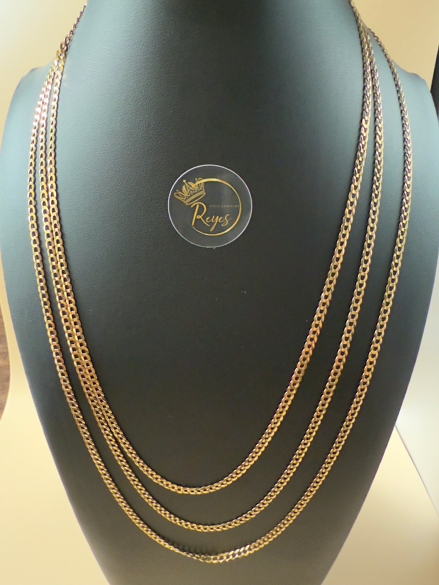 10K Italian Gold Solid Curb