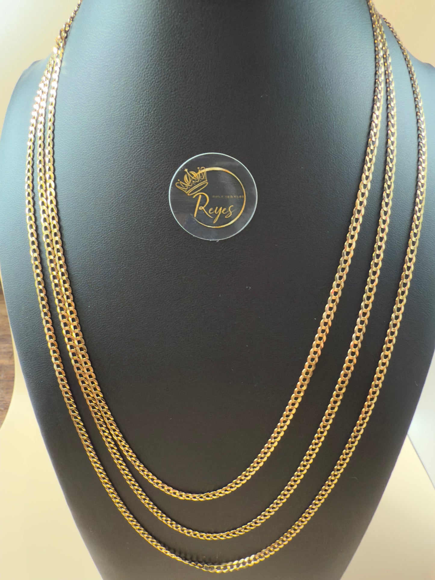 10K Italian Gold Solid Curb