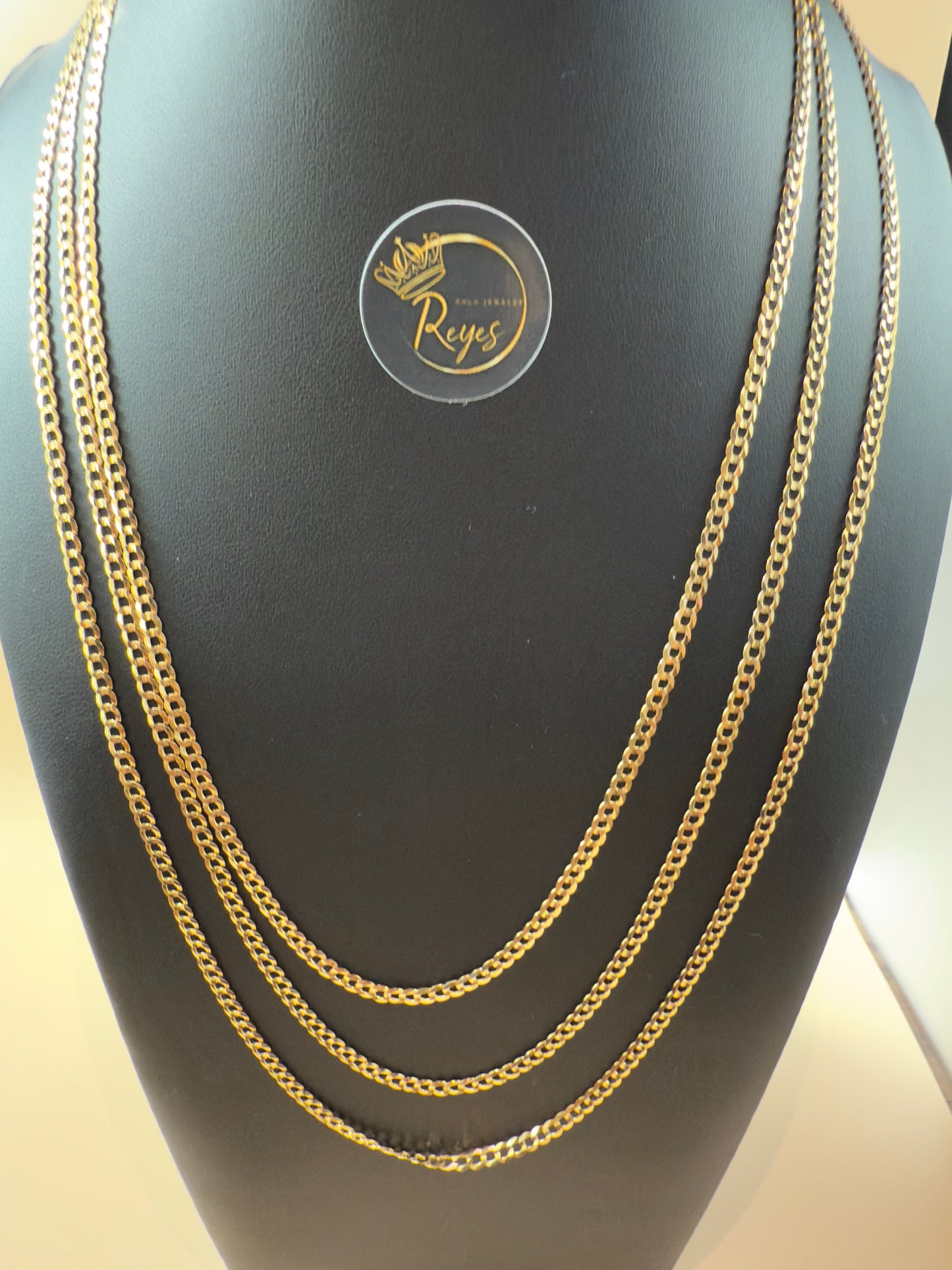 10K Italian Gold Solid Curb