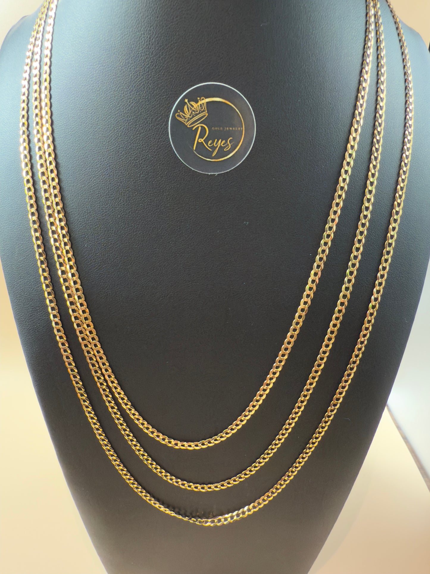10K Italian Gold Solid Curb