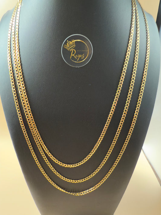 10K Italian Gold Solid Curb