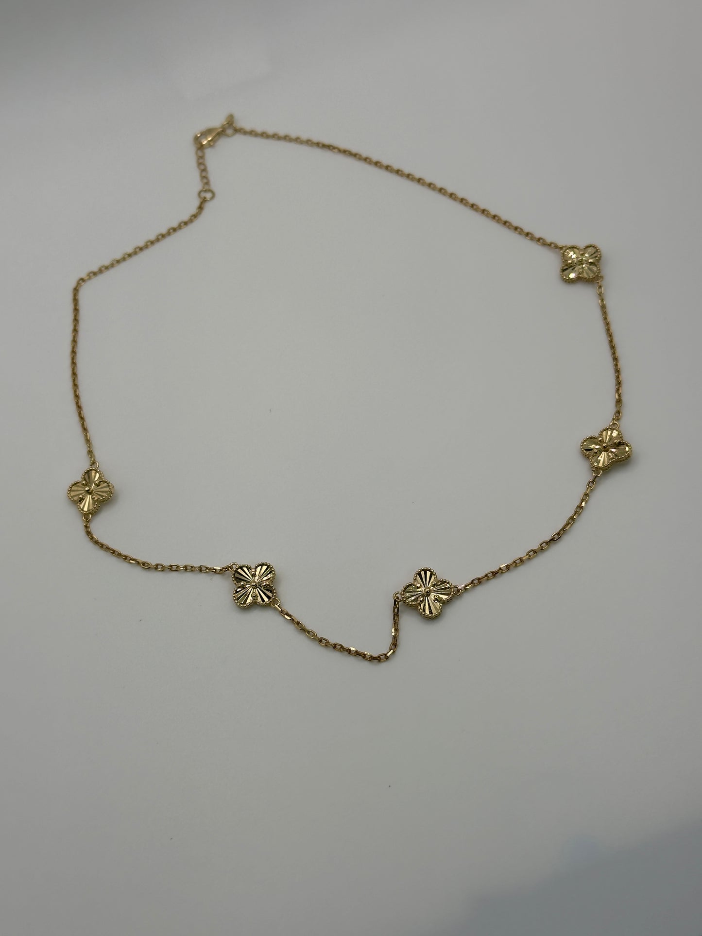 10K Gold Clover Jewelry Set