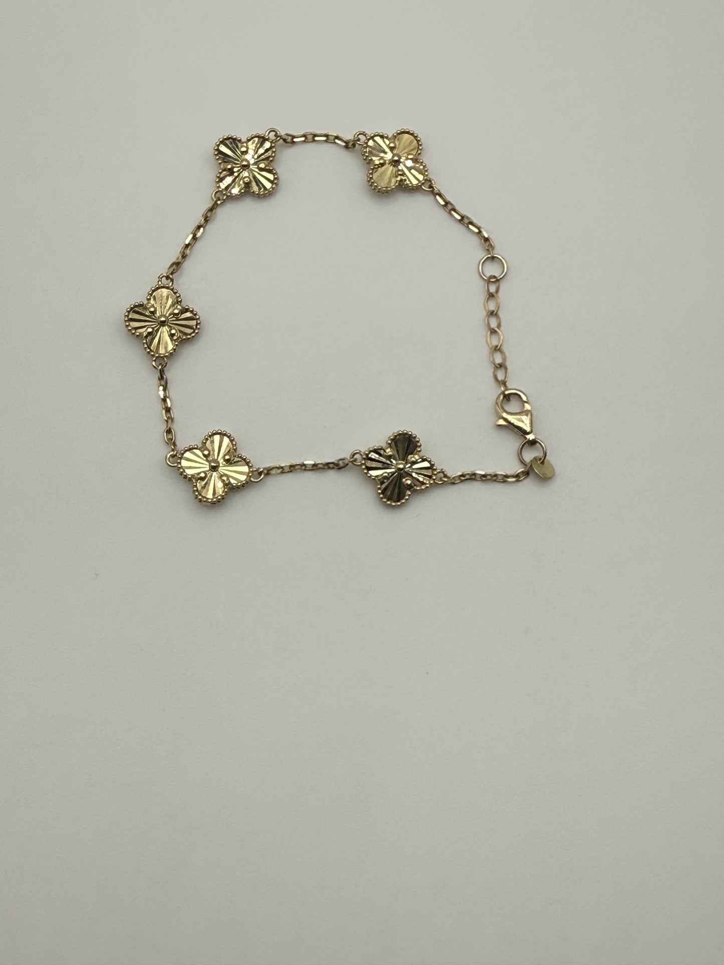 10K Gold Clover Jewelry Set