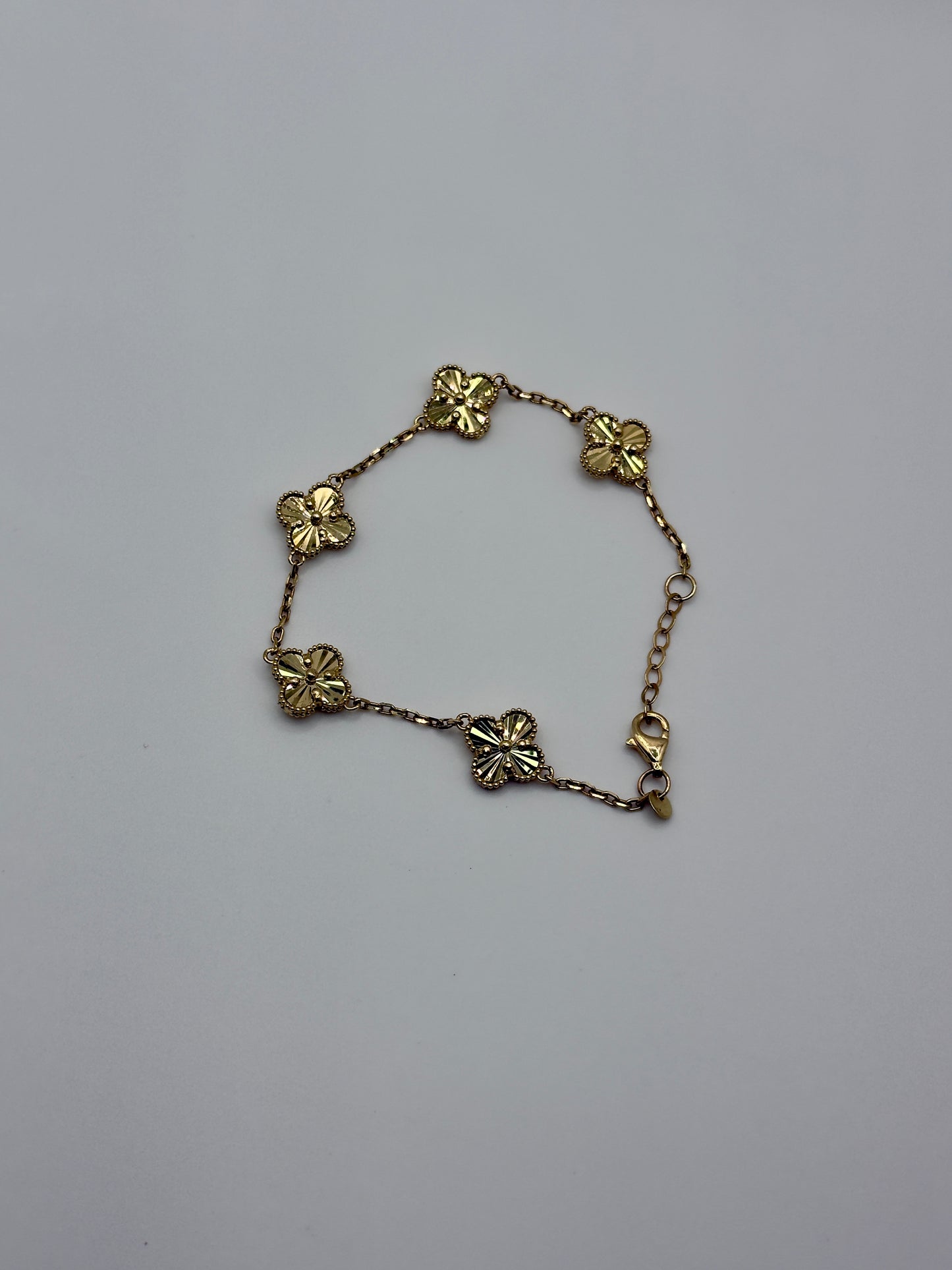 10K Gold Clover Jewelry Set
