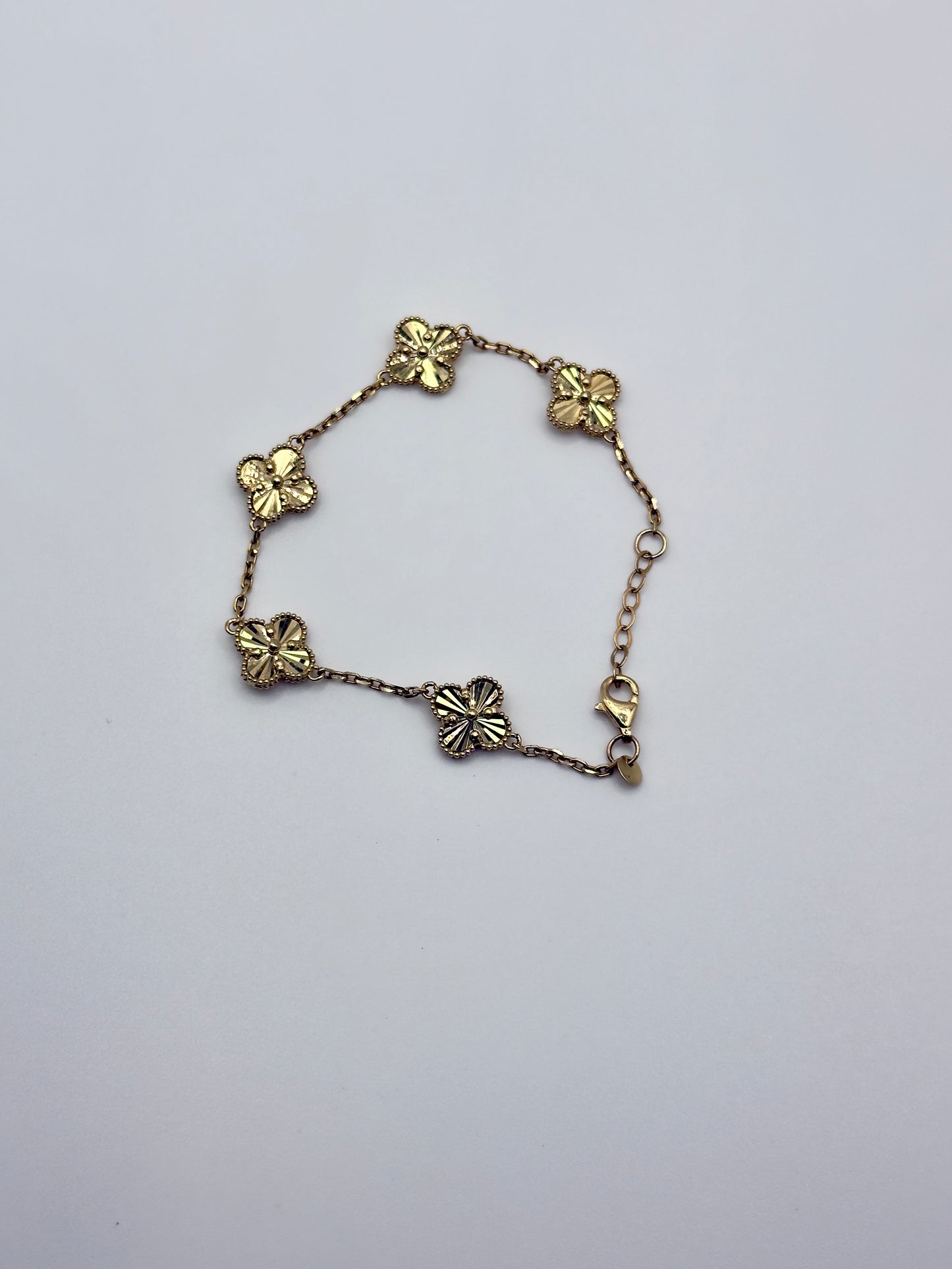 10K Gold Clover Jewelry Set