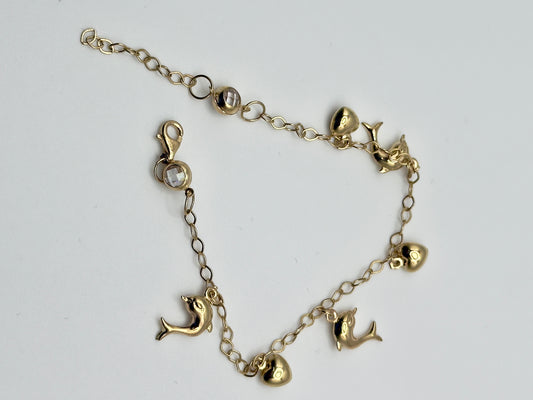 ✨ 14K Gold Women’s Charm Bracelet ✨