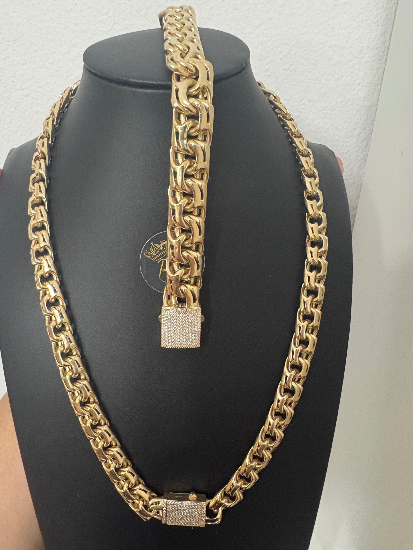 14K Gold Chain & Bracelet Set 86.6gr